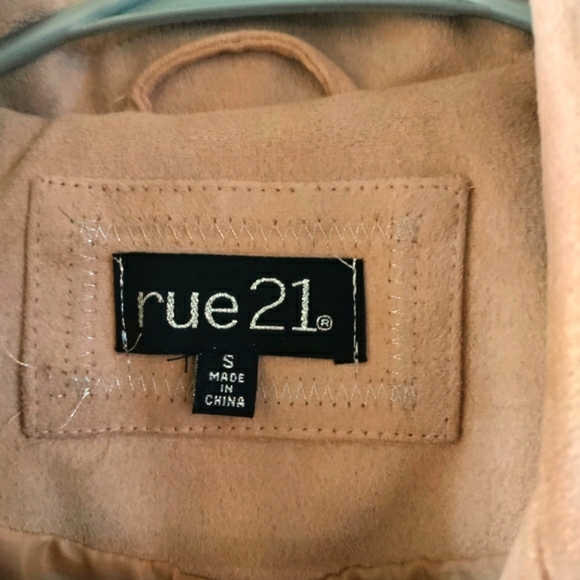 Dusty Pink Suede Jacket - Picture 5 of 6